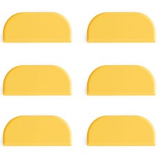 에이드엘 아치 실리콘 수저받침, 치즈, 6개