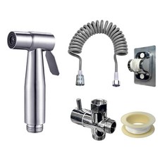 World Clean 全不銹鋼浴室陽台噴槍 5 件套, 銀色, 1套