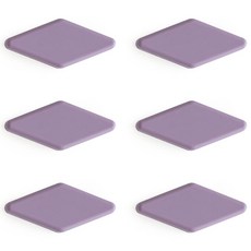 ade.l 鑽石矽膠湯匙筷架, 紫丁香色, 6個