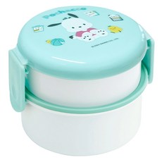 Skater ONWR1AG 抗菌便攜容器+叉子500ml 2層便當盒, 帕恰狗24, 1個