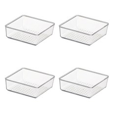 Ju and Ji 透明收納整理盒 15 x 15 x 5.6 cm, 4個, C款
