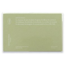 PAPERIAN List to Live by 三行輕量週計畫本 萬年型, 1個, 開心果