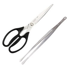 제우스 주방 가위 + 둥근 요리 핀셋 세트, 혼합색상, 1세트