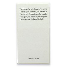 PAPERIAN List to Live By Three Row 每日手持萬年曆手帳, 1個, 香草