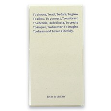 PAPERIAN List to Live by 三行每日便攜萬年手帳, 1個, 奶油