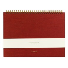PAPERIAN 萬年型 Attitude B5週計畫本, 1個, 紅寶石紅