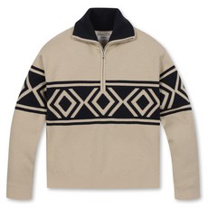 Jack Nicklaus 傑克.尼可勞斯.金熊 女款菱格紋半拉鍊針織衫 LWWAW23321