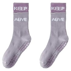 Mabsoshop 女款馬卡龍色運動襪 2雙組 RK2118, 1套, 紫色