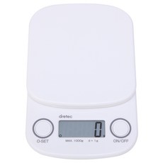 dretec 數位廚房電子秤KS-607, 白色, 1kg, KS-607