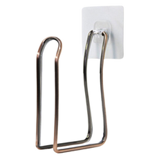 HAPPY EASY 免鑽孔浴室馬桶捲筒衛生紙架 壁掛式, 1個, 古銅色