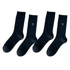 Mabso Shop 女性用柔美浪漫蝴蝶結刺繡高爾夫球襪 2雙組 RK2120, 黑色, 1套