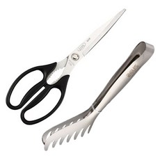 ZEUS Kitchenware 廚房剪刀 + 西式義大利麵夾 組 1082, 混合顏色, 1套