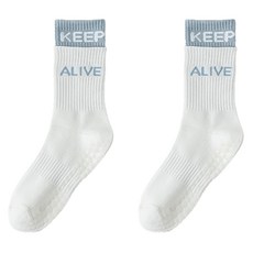 Mabsoshop 女款馬卡龍色運動襪 2雙組 RK2118, 1套, 白色