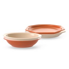 프렐류드 심플레 식기세트 4p, 캐롯(접시, 볼), 오트밀(접시, 볼), 메인접시 2종 + 타원볼 대 2종, 1세트