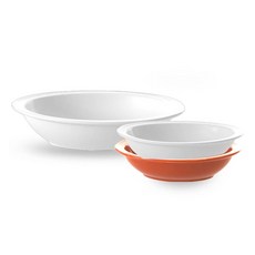 프렐류드 심플레 식기세트 3p, 마시멜로(대, 중), 캐롯(중), 타원볼 대 + 타원볼 중 2종, 1세트