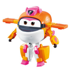 SUPER WINGS 電動變形蒂奇機器人玩具, 粉紅色