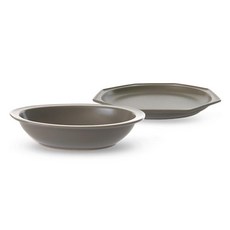 프렐류드 심플레 식기세트 2p, 코코아, 메인접시 + 타원볼 대, 1세트