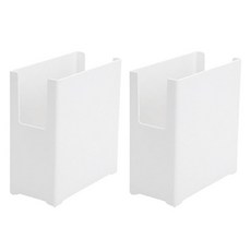 PP 居家生活直角儲藏室收納多功能收納盒 A 型, 白色, 2個