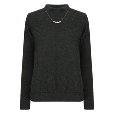 크로커다일 레이디 여성용 넥장식 세미블루종 긴소매 티셔츠 CLCWTS113