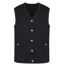 Crocodile 鱷魚 女士鈕扣亮點針織背心 CLCWSW302