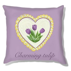 홈플로우 북유럽st 손으로 그린 유화 포인트 쿠션 커버 솜미포함