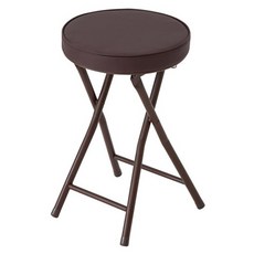comet 摺疊圓凳 30 x 30 x 49~70cm, 棕色, 1個