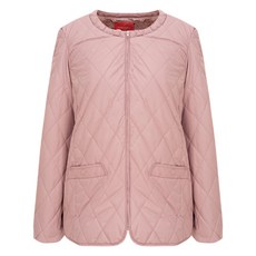 Crocodile 鱷魚 女款菱形絎縫圓領鋪棉外套 CLCWPD001