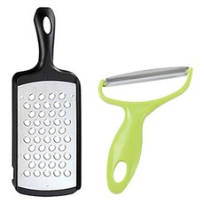 SHIMOMURA 下村 Prograde 蘿蔔刨絲器 + 高麗菜切絲器套組, 混合顏色, 1套