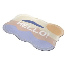 Block Mart 柔軟浴室腳踏墊 60 x 90 cm, 1個, 款式1