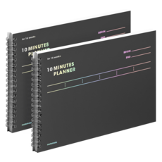 motemote TEN MINUTE PLANNER 16週計畫本, 黑馬, 2個