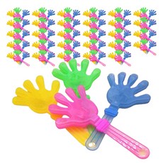 Maket Gamseong 加油道具 手拍 不含貼紙 拍手器 透明, 混合顏色, 30個