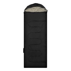 comet 木乃伊型睡袋 春夏秋適用 210 x 75cm 1150g, 黑色, 1個
