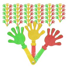 Maket Gamseong 應援道具 手拍 不含貼紙 拍手器 透明, 混合色, 30個