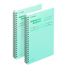 motemote 10分鐘計畫本 100DAYS, 草綠色, 2個