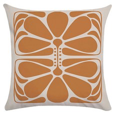 Homeflow 現代橘棕色亮點抱枕套