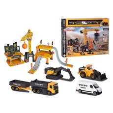 maJORETTE 美捷輪 Volvo建築工程車玩具+迷你車 5種組, 1個, 混色