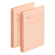 motemote 十分鐘計畫本 100DAYS, 閃耀蜜桃, 2個