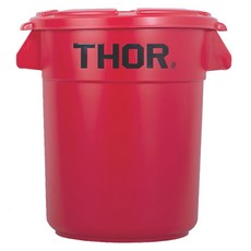 Trust Thor Container 圓形露營收納箱 1層 12L + 蓋子套組, 1套, 紅色