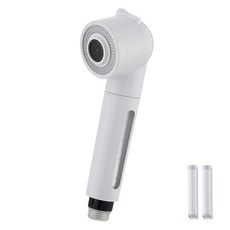 PURESOO 增壓隱藏式過濾廚房用蓮蓬頭 白色 + 補充濾芯 2入組, 1套