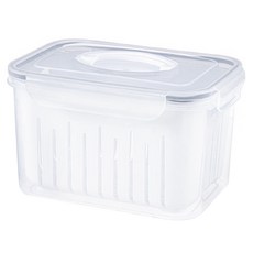 comet Kitchen 蔬果瀝水保鮮盒, 1個容器 + 1個蓋子, 2個