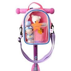 키즈트리 아동용 자전거 유모차 킥보드 핸들 가방 BB-363, 핑크, 1개