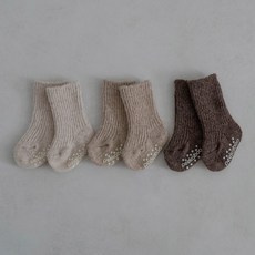 PEEKABOO 羅紋保暖羊毛襪 3組