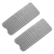 블럭마트 심플 욕실 미끄럼방지 매트 70 x 38 cm, 그레이, 2개