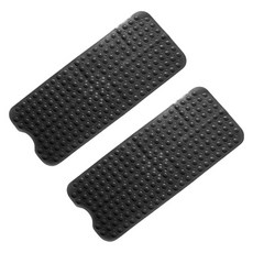 Block Mart 簡約浴室防滑墊 53 x 53 cm, 黑色, 2個