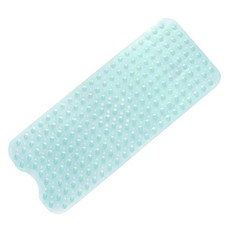 Block Mart 簡約浴室防滑墊 100 x 40 cm, 透明翡翠綠, 1個