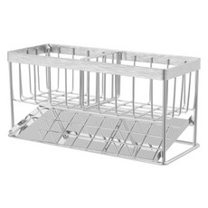 Linesmith 304不鏽鋼水槽排水菜瓜布收納架 基本款, 單一顏色, 1個