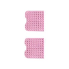 블럭마트 심플 욕실 미끄럼방지 매트 53 x 53 cm, 핑크, 2개