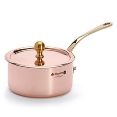 de Buyer 畢耶 Inocuivre系列迷你黃銅柄醬料鍋, 混色, 醬料鍋 9cm, 1個