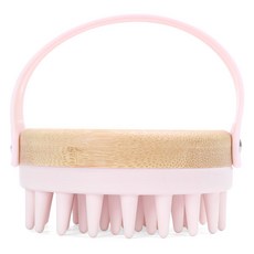 Tirona 竹製按摩刷, 1個, 粉紅色, 1入