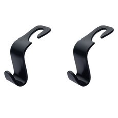 아이코어스 차량용 헤드레스트 후크걸이, 2개, 블랙